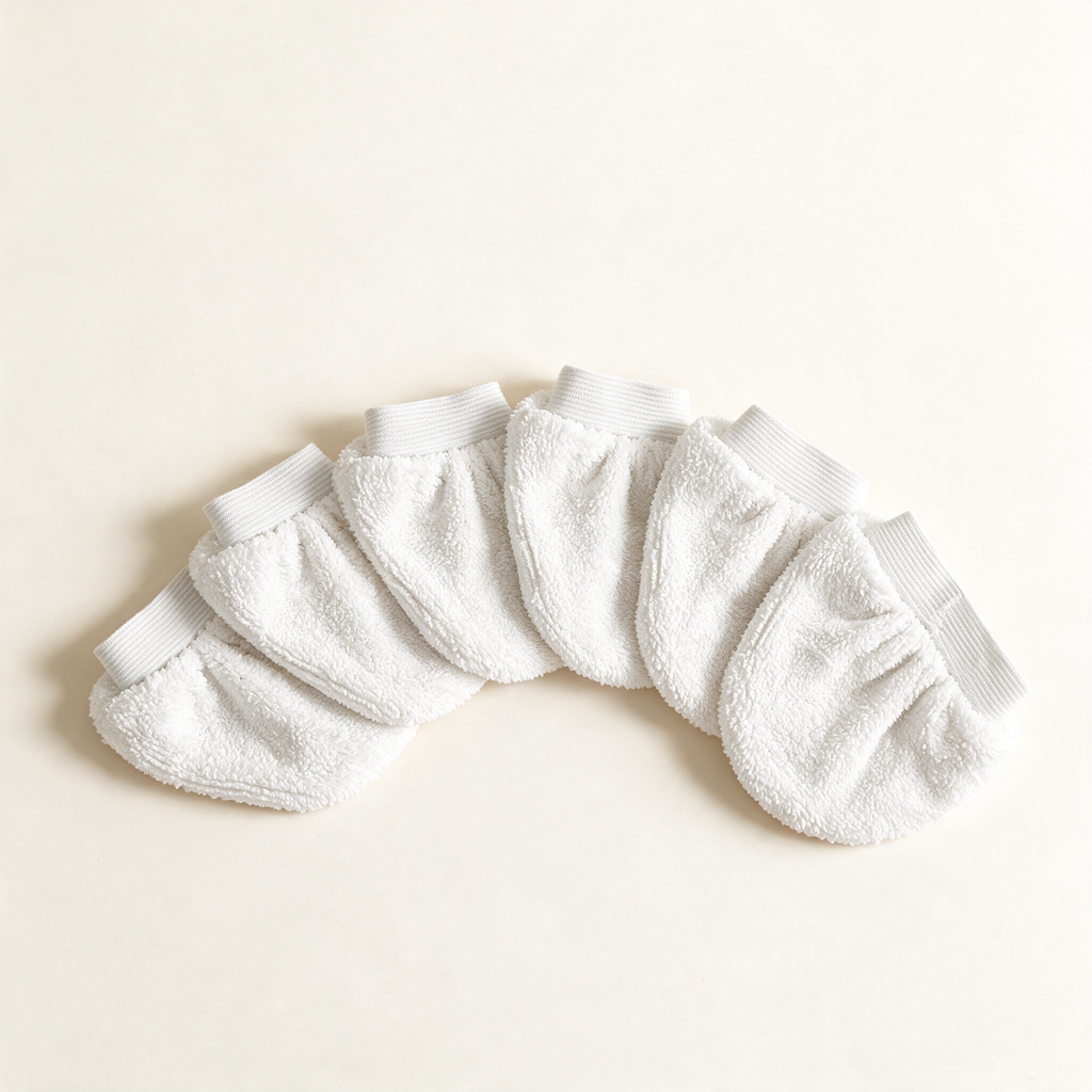 Bonnettes microfibre Vaporio disposées en éventail