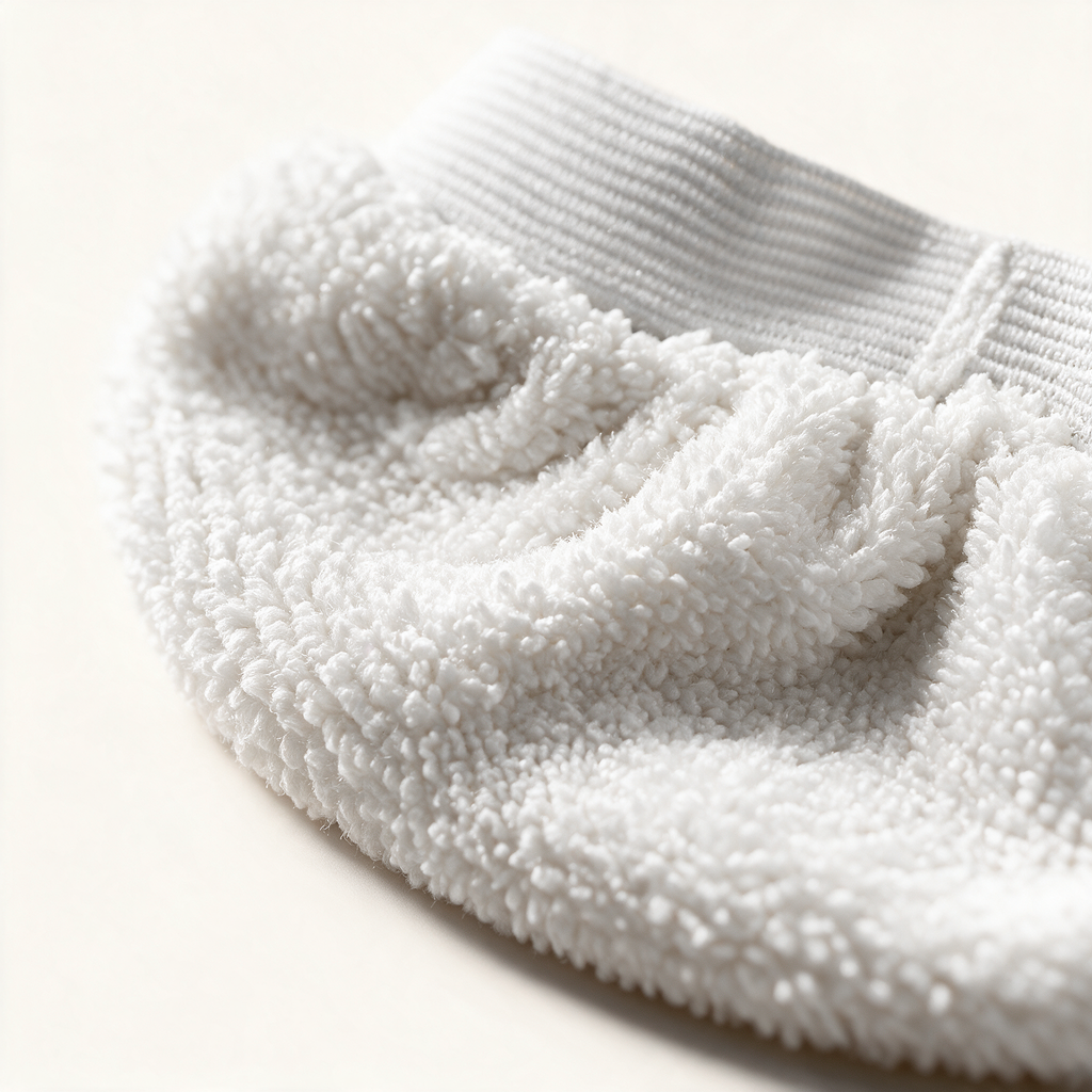 Bonnettes microfibre Vaporio — gros plan sur la texture